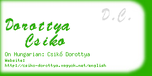 dorottya csiko business card