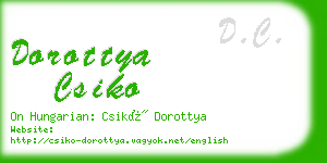 dorottya csiko business card